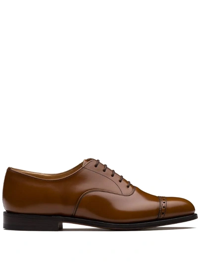 Church's Weymouth Nevada Leather Oxford Brogues In Brown