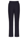 Valentino Crepe Couture Trousers In Navy