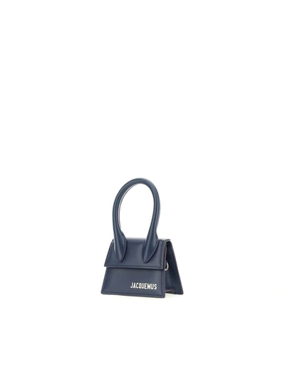 Jacquemus Le Chiquito Homme Satchel In Navy