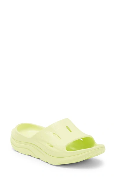 Hoka Gender Inclusive Ora Recovery Slide 3 In Citrus Glow / Citrus Glow