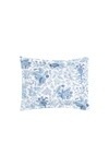 Matouk Pomegranate Quilted Linen Pillow Sham In Porcelain Blue
