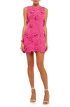 Endless Rose Floral Embroidered Sheath Dress In Pink
