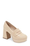 Cecelia New York Pinky Platform Penny Loafer In White