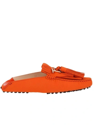 Tod's Loafers Shoes Women  In Orange