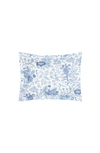 Matouk Pomegranate Linen Pillow Sham In Porcelain Blue