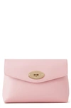 Mulberry Darley Leather Cosmetics Pouch In Powder Rose