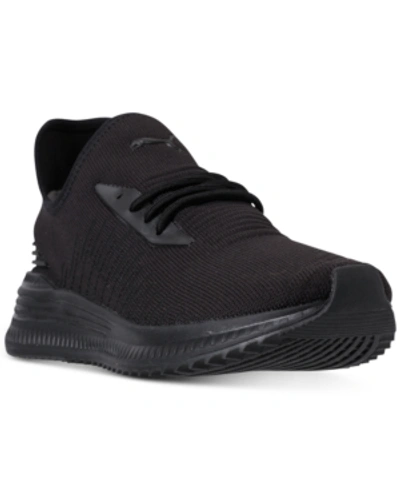 Puma Avid Black Technical Fabric Sneakers