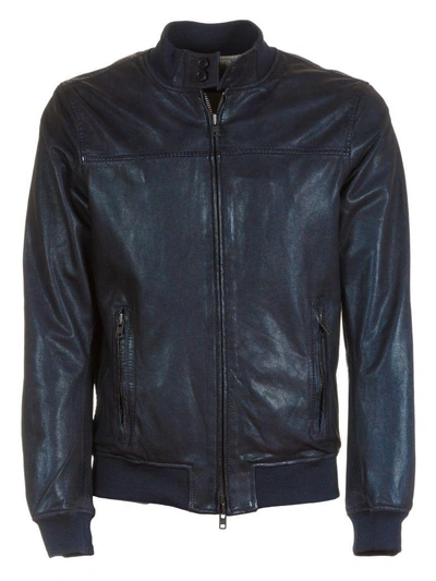 Bully Classic Leather Jacket In Black