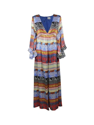 Leitmotiv Patterned Dress In Multicolor