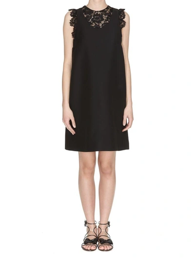 Valentino Short Dress In Black