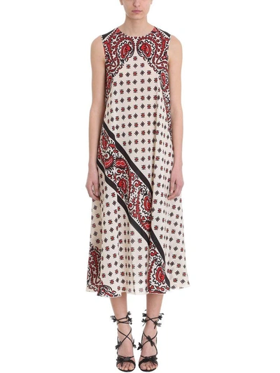 【関税&送料込】Red Valentino Bandana Print Dress RED Valentino bandana-print Cotton Midi Dress | Green | FARFETCH