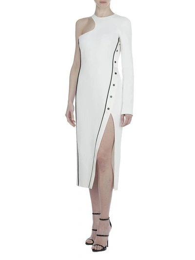 David Koma One Shoulder Dress In White