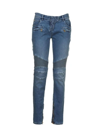 Balmain Jeans In Blu Denim