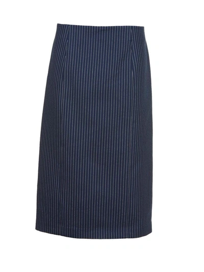 Fendi Skirt In Blu Bianco