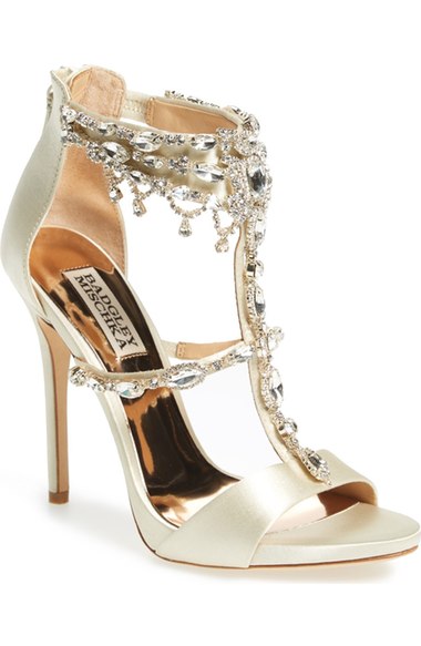 Badgley Mischka 'denise' Crystal Embellished Ankle Strap Sandal (women ...