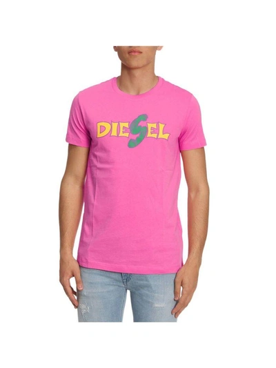Diesel T-shirt T-shirt Men  In Pink