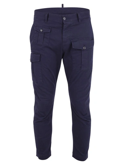 Dsquared2 Blue Cargo Trousers
