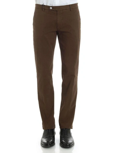 Berwich Trousers Cotton In Brown