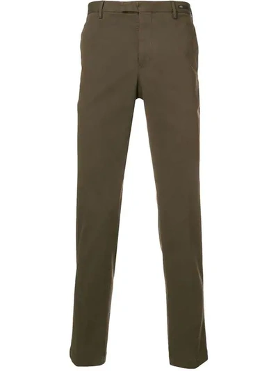 Pt01 Tailored Fitted Trousers In Caffe'