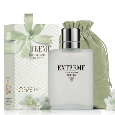 Lovery Men's Extreme 3.4oz Perfume Spray Gift Set In Silver