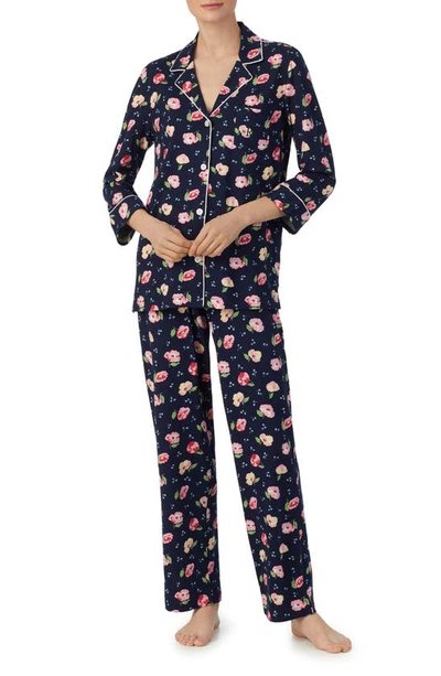Lauren Ralph Lauren Print Pajamas In Nvy/ Flor