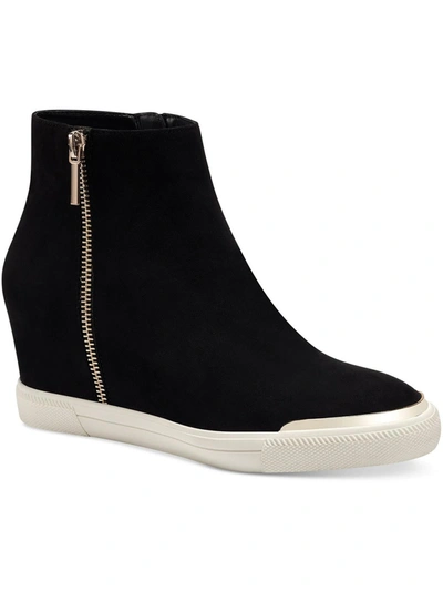 Alfani Aivah Womens Microsuede Double Zipper Casual And Fashion Sneakers In Multi