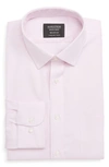 Nordstrom Smartcare™ Trim Fit Solid Dress Shirt In Pink - White Royal Oxford