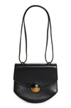 Proenza Schouler Mini Round Dia Leather Shoulder Bag In 001 Black