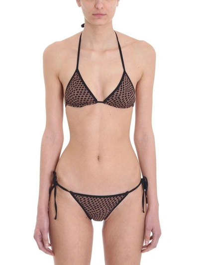 Diane Von Furstenberg String Bikini Bottom In Animalier