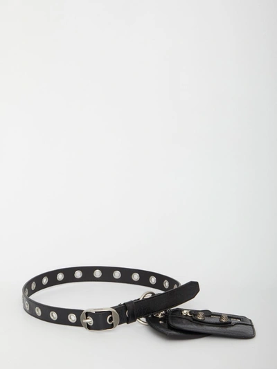 Balenciaga Le Cagole Belt With Charms In Black