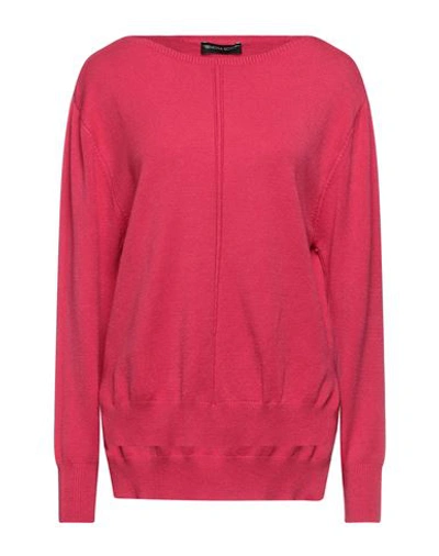 Vanessa Scott Woman Sweater Magenta Size Onesize Viscose, Polyester, Polyamide In Pink