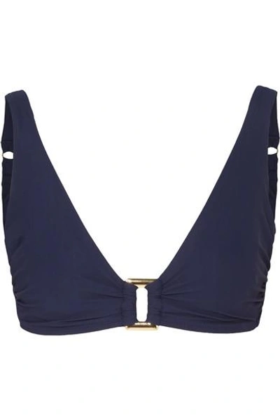 Heidi Klein D-g Embellished Triangle Bikini Top In Navy