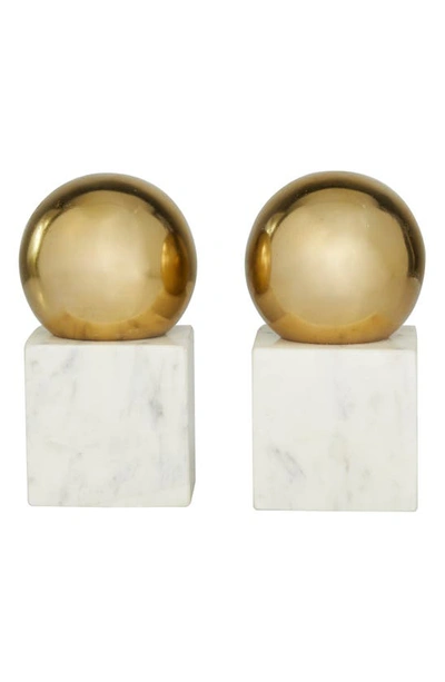 Cosmo By Cosmopolitan Gold Marble Orb Bookends
