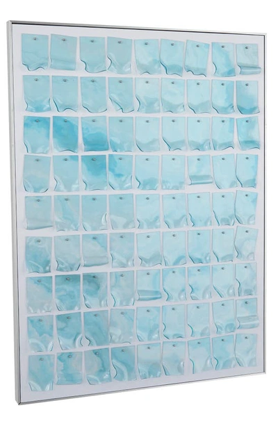 Ginger Birch Studio Blue Acrylic Geometric Framed Wall Art