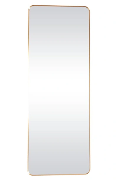 Cosmo By Cosmopolitan Goldtone Metal Wall Mirror With Thin Frame In Black