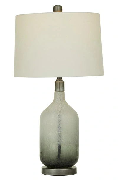Ginger Birch Studio Gray Glass Coastal Table Lamp In Grey