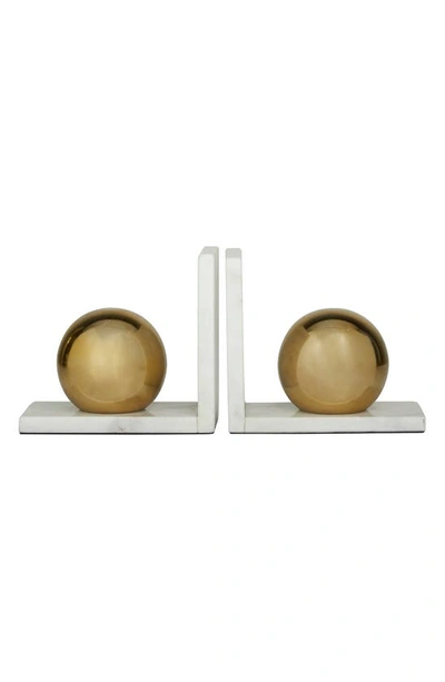 Cosmo By Cosmopolitan Gold Marble Orb Bookends
