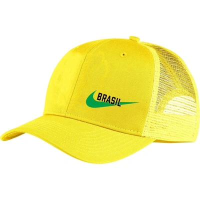Nike Yellow Brazil National Team Classic99 Trucker Snapback Hat