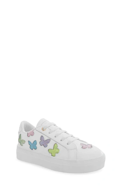 Kurt Geiger Girls' Mini Laney Butterfly Sneakers - Toddler, Little Kid, Big Kid In White