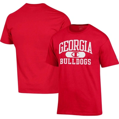 Champion Red Georgia Bulldogs Arch Pill T-shirt