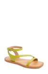 Madewell The Mabel Sandal In Citrus Lime