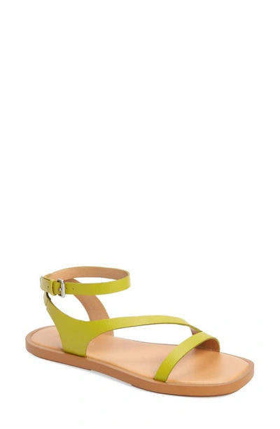 Madewell The Mabel Sandal In Citrus Lime