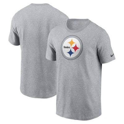 Nike Gray Pittsburgh Steelers Logo Essential T-shirt In Grey