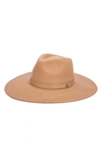 San Diego Hat Wool Felt Fedora In Beige