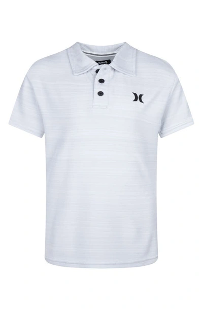 Hurley Kids' Belmont Dri-fit Polo In Pure Platinum Heather