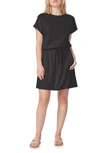 C&c California Barbara Dolman Sleeve Pocket Jersey Dress In Black Night