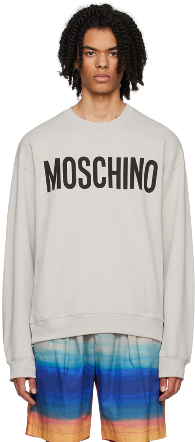 Moschino Institutional Sweatshirt Grey