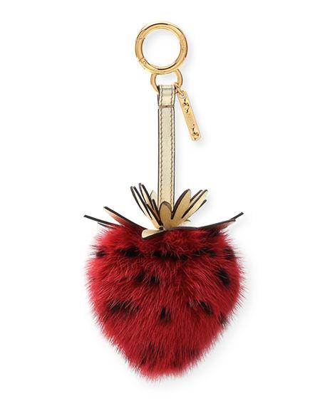 fendi strawberry keychain