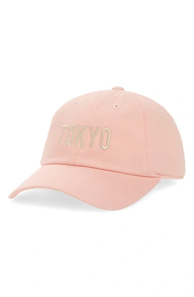 American Needle Slouch Tokyo Embroidered Baseball Cap In Club Pink
