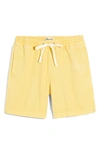 Madewell Cotton Everywhere Shorts In Chamomile